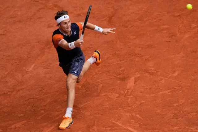 Niederlage in drei Sätzen: Für Casper Ruud war Grand-Slam-Rekordsieger Novak Djokovic zu stark.