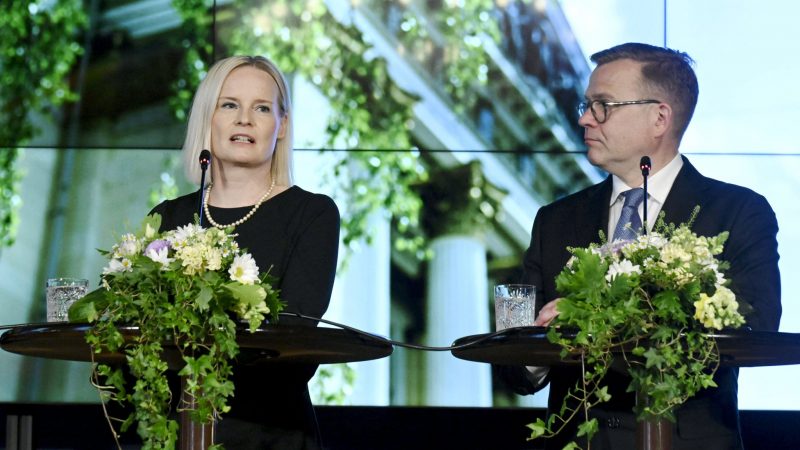 Petteri Orpo ist neuer Ministerpräsident von Finnland und Riikka Purra die stellvertretende Regierungschefin.