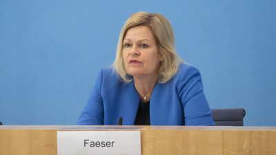 INSA-Umfrage: Mehrheit der Deutschen für einen Rücktritt von Faeser