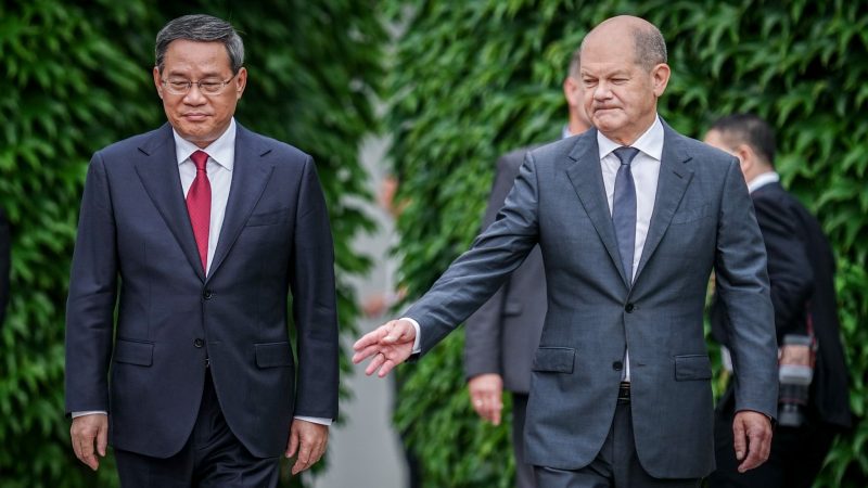 Bundeskanzler Olaf Scholz empfängt am 20.06.2023 Chinas Ministerpräsident Li Qiang in Berlin. Das Land gilt als Partner, Wettbewerber und systemischer Rivale.