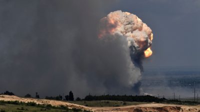 Krim: Explosionen in Munitionslager nach Drohnenangriff