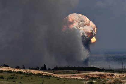 Krim: Explosionen in Munitionslager nach Drohnenangriff