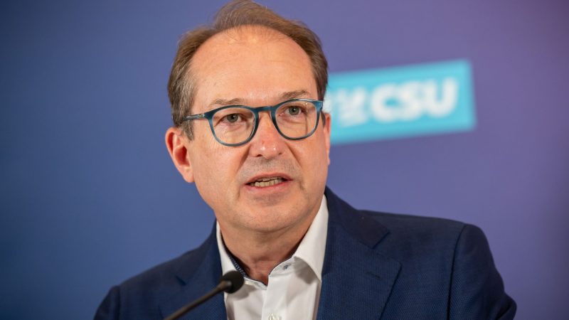 CSU-Landesgruppenchef Alexander Dobrindt ist mit der Leistung der Ampel-Koalition nicht wirklich zufrieden.