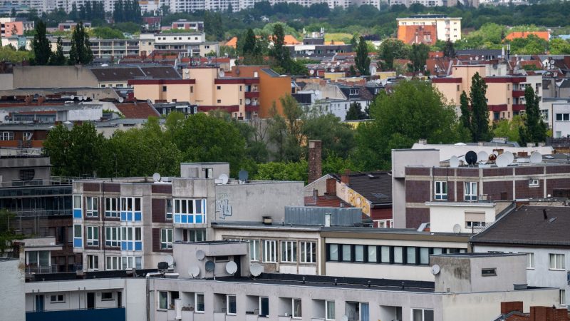 Blick auf Wohnhäuser im Berliner Bezirk Wedding.