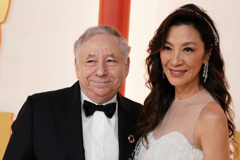 Jean Todt und Michelle Yeoh bei der Oscar-Verleihung 2023.