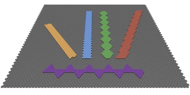 Die Eigenschaften von Graphen-Nanobändern hängen von ihrer Breite und der Form ihrer Ränder ab.