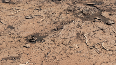 Risse in Mars-Schlamm geben Hinweis auf Leben