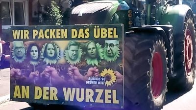 Anti-Grünen-Banner: Kommunalpolitiker fühlen sich verunglimpft