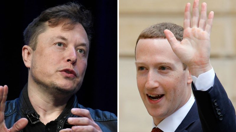 Rivalen: Das Verhältnis von Twitter-Chef Elon Musk und Facebook-Gründer Mark Zuckerberg gilt als angespannt.
