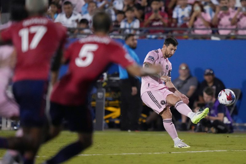 Lionel Messi traf per Freistoß für Inter Miami.