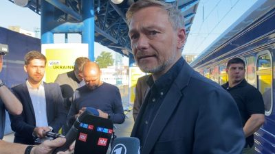 Finanzminister Lindner zu Besuch in Kiew: „Die Ukraine darf nicht verlieren“