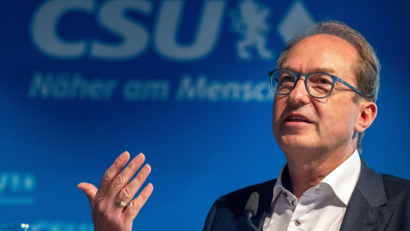 CSU-Landesgruppenchef Alexander Dobrindt übt scharfe Kritik an der Bundesregierung.