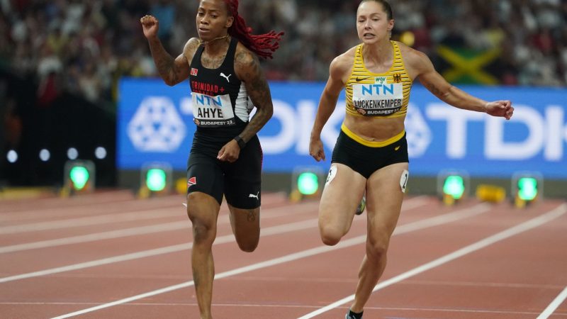 Gina Lückenkempers (r) Lauf reichte nicht für das 100-Meter-Finale.