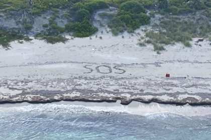 „SOS“ im Sand: US-Küstenwache findet Gestrandeten