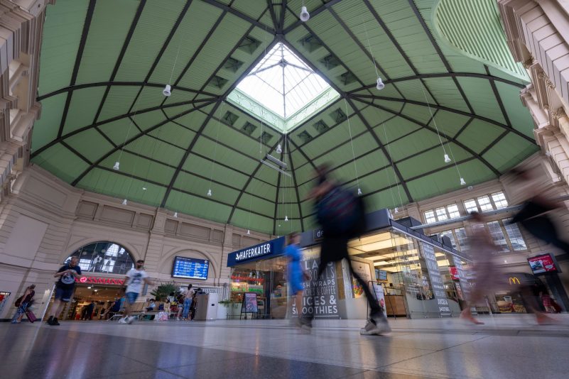 Ausgezeichnet: Der Hauptbahnhof in Halle/Saale.