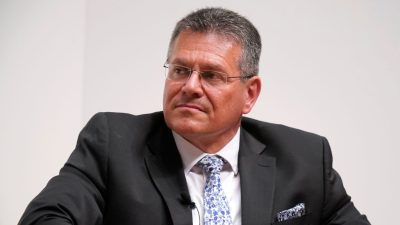 EU-Klimachef Šefčovič: „Können Energie nicht dauerhaft subventionieren“