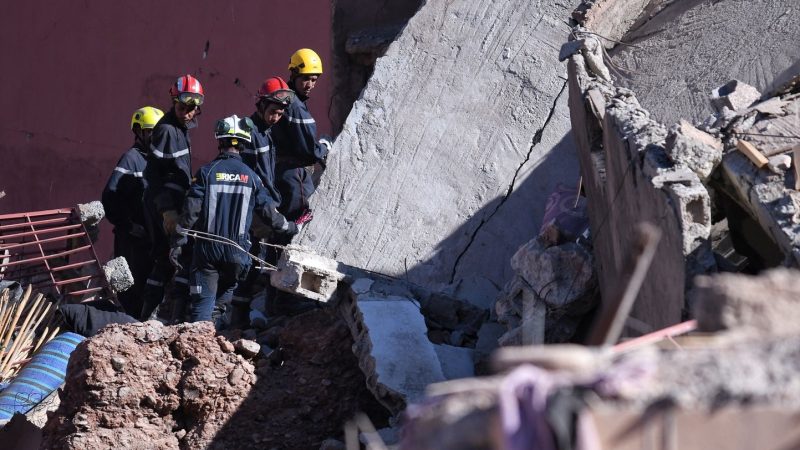 Ein Erdbeben der Stärke 6,8 ereignete sich südlich von Marrakesch.