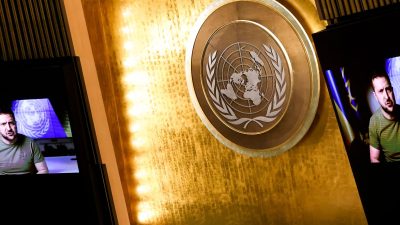 Selenskyj für UN-Generaldebatte in New York eingetroffen