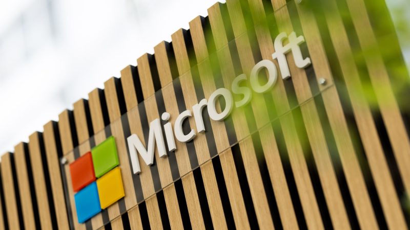 Das Logo von Microsoft.