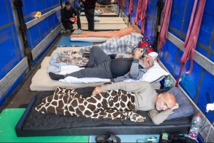 Gräfenhausen: Lkw-Fahrer im Hungerstreik