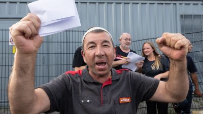 Lkw-Fahrerstreik in Gräfenhausen beendet