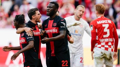 Leverkusen vorerst wieder auf Platz eins – Union im Tief