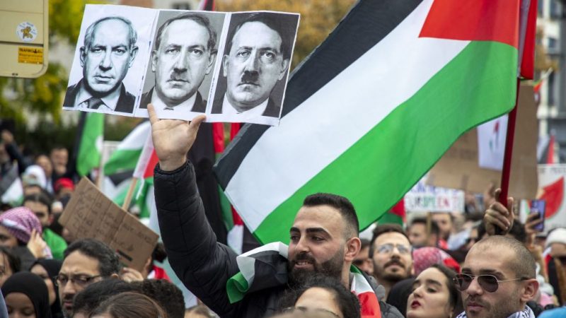Hitler-Netanjahu-Vergleich auf Pro-Palästina-Demo