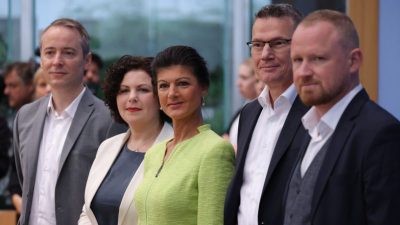 Wagenknecht stellt BSW vor – neun Abgeordnete verlassen Linkspartei