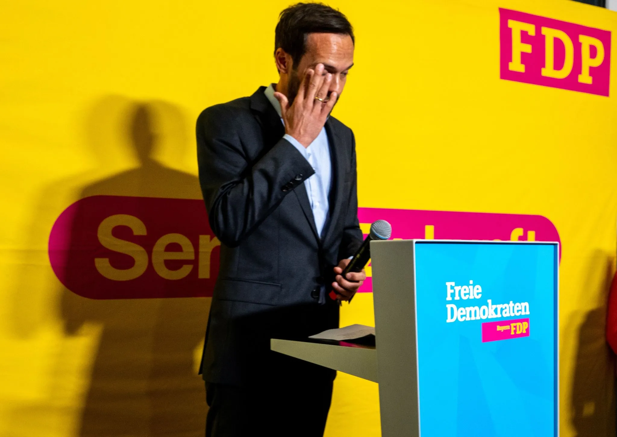 Martin Hagen (FDP) äußert sich nicht zufrieden.
