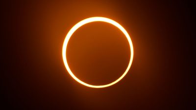 Seltenes Himmelsschauspiel: Ring-Sonnenfinsternis über Amerika