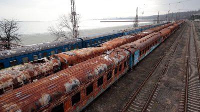 Russland baut neue Bahnstrecke in Südukraine