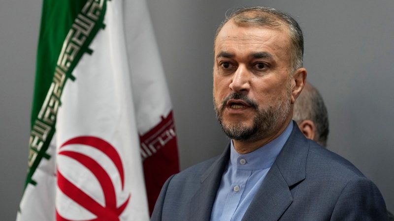 «Jeder hat Szenarien entworfen, und jeder hat die Hand am Abzug»: der iranische Außenminister Hussein Amirabdollahian.