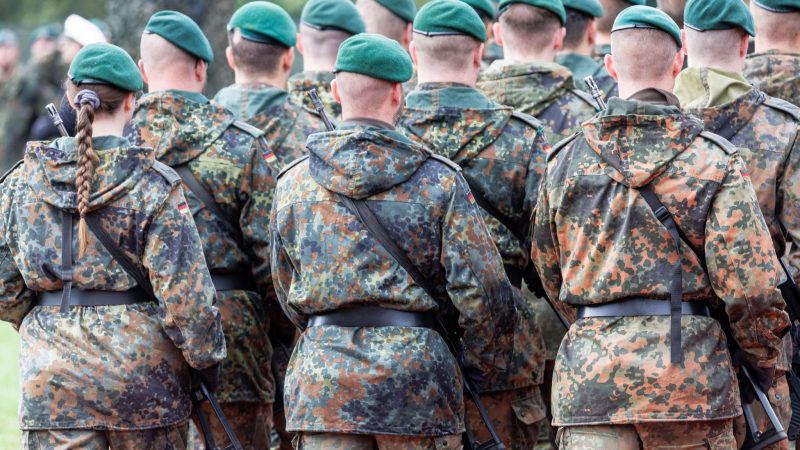 Soldaten der Bundeswehr im mecklenburgischen Hagenow.