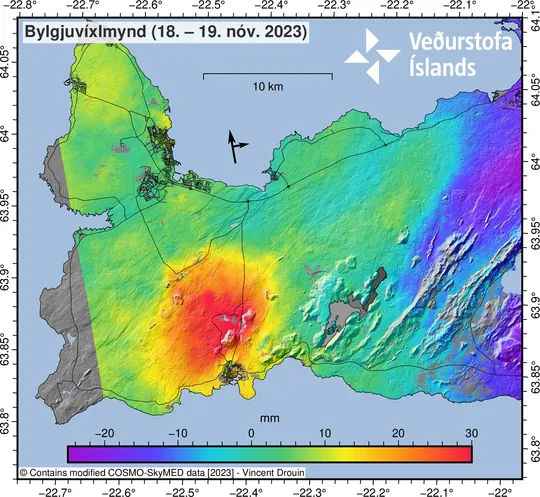 Bodenerhebung in Island