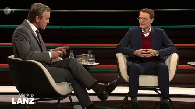 Bundesgesundheitsminister Prof. Karl Lauterbach (SPD) war am 2. November 2023 zu Gast bei Markus Lanz.