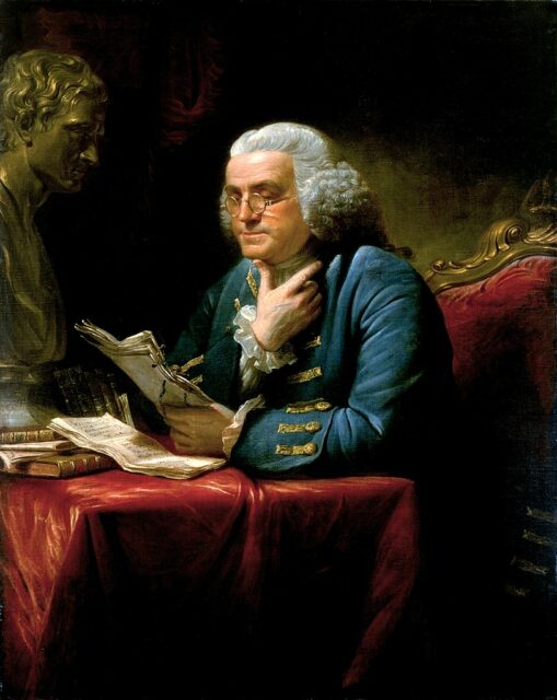 Benjamin Franklin ist der Erfinder fälschungssicherer Geldscheine