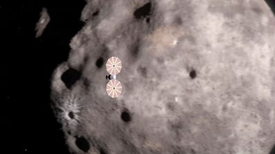 Sonde „Lucy“ nah an Asteroiden „Dinkinesh“ vorbeigeflogen