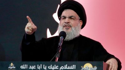 Hisbollah-Chef Hassan Nasrallah lobt den Terrorangriff der Hamas vom 7. Oktober auf Israel ausdrücklich (Archivbild).