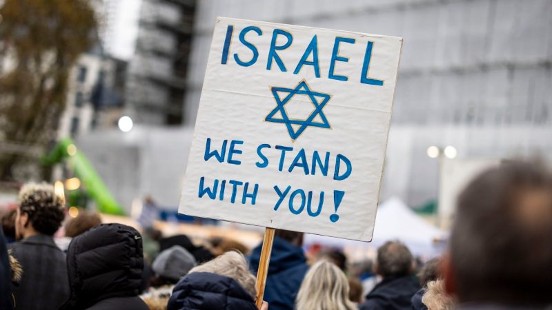 Solidaritätskundgebung für Israel in Köln.