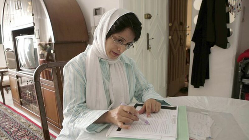 Die iranische Anwältin Nasrin Sotudeh, aufgenommen im September 2010.