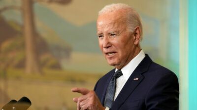US-Präsident Joe Biden: «Auch wenn es im Moment den Anschein hat, als sei diese Zukunft nie weiter entfernt gewesen, ist sie durch die Krise dringender denn je geworden.»