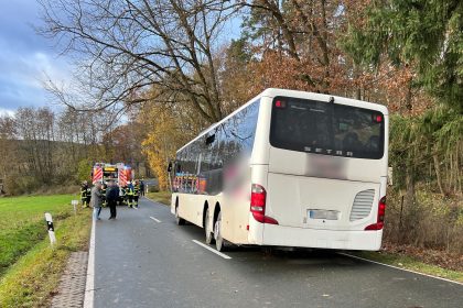 Busunfall in Mittelfranken: Acht verletzte Schüler