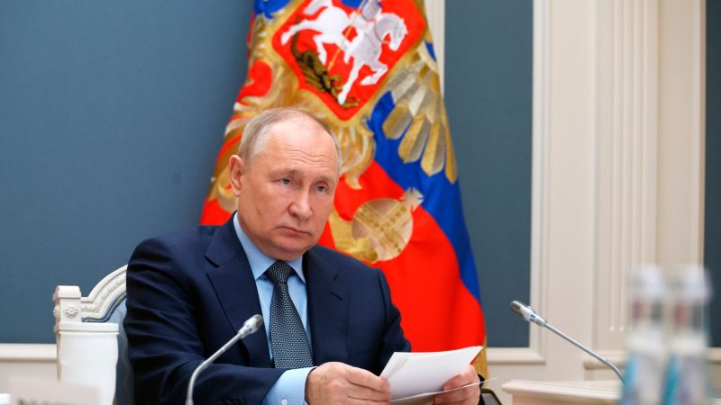Wladimir Putin nimmt per Videokonferenz an dem G20-Gipfel teil.