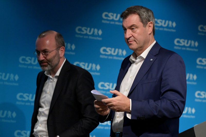 «CSU wird verteidigen, was die Gründerväter aufgebaut hätten»: Manfred Weber (l.) und Markus Söder.