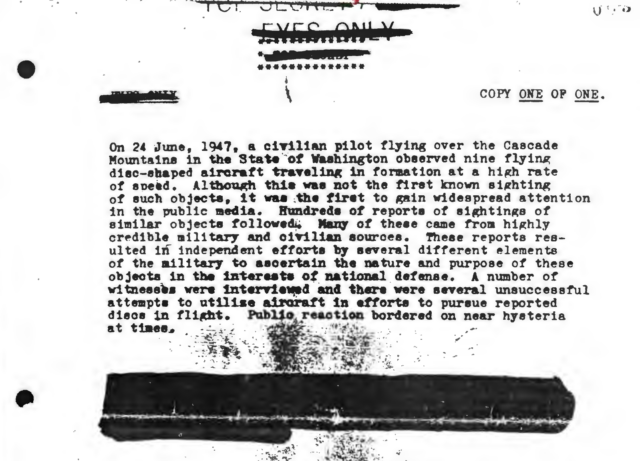 Geheime Dokumente: US-Offizier traf sich 1964 mit Außerirdischen