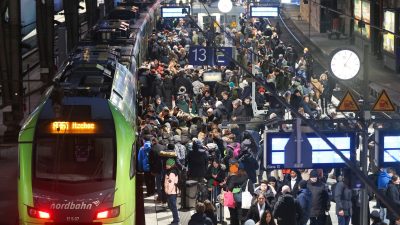 Bundesweiter Lokführer-Streik im Personenverkehr begonnen – zahlreiche Ausfälle