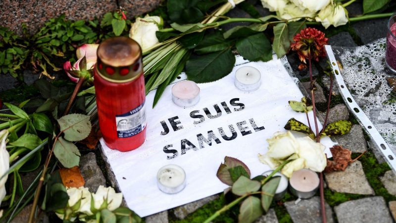 Am 16. Oktober 2020 hatte ein 18-Jähriger den Geschichtslehrer Paty in einem Pariser Vorort getötet und dann enthauptet.