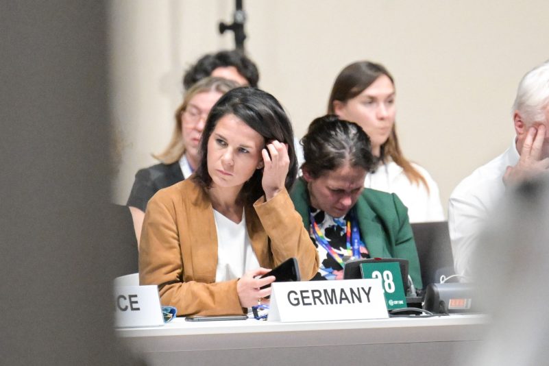 Außenministerin Annalena Baerbock hält den Abschlussentwurf für unzureichend.