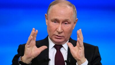 Russlands Präsident Wladimir Putin führt seit fast 22 Monaten Krieg gegen die Ukraine.