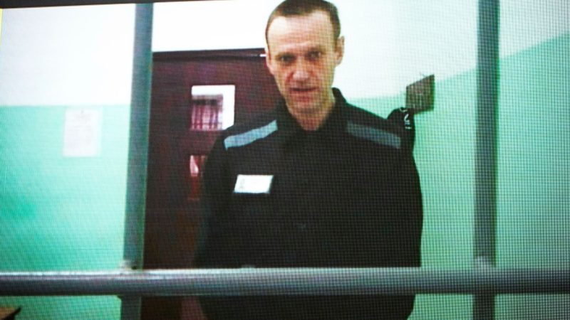 Alexej Nawalny während einer Live-Übertragung vor dem Obersten Gerichtshof in Russland. Der in Haft verschwundene Kremlgegner ist erneut nicht zu einer Gerichtsverhandlung erschienen.